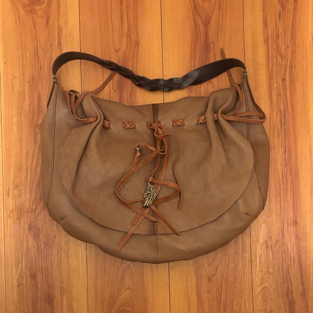 Lucky Brand Brown Leather Hobo Bag - Picture 2 of 2